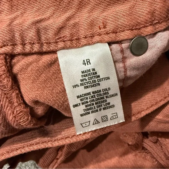 90’s Baggy Aeropostale Rust Orange Distressed Straight Jeans, Women’s 4R - Picture 3 of 12